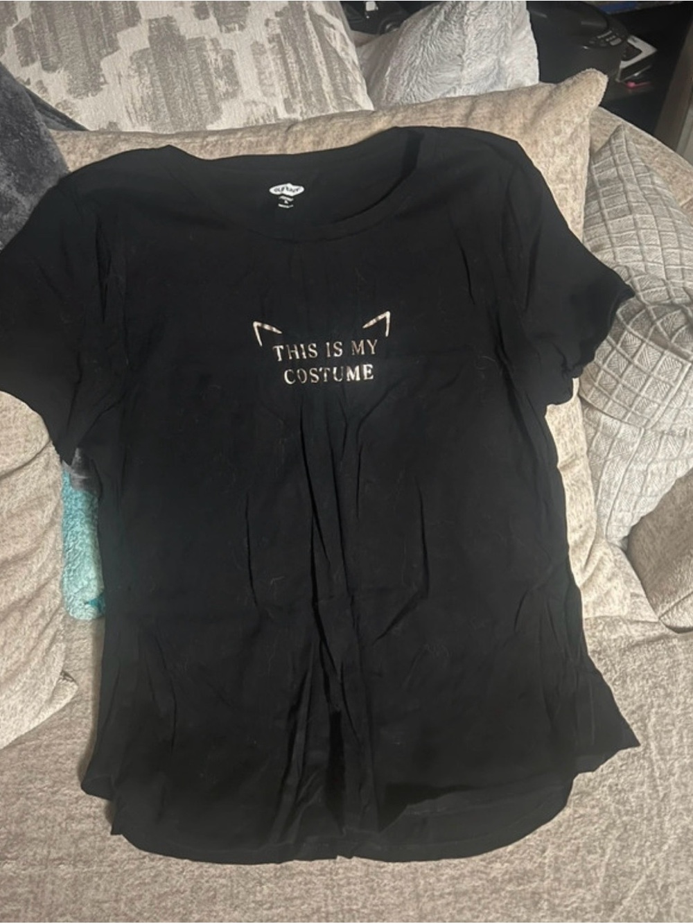 Old Navy EveryWear Women’s XL Black "This Is My Costume" Graphic Tee
